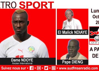 SUD FM DIRECT RETRO SPORT DU 03 OCTOBRE 2022 AVEC DAME NDOYE, ANCIEN INTERNATIONAL.