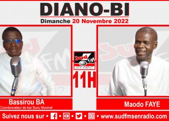 DIANO BI DU 20 NOVEMBRE 2022 AVEC BASSIROU BA DU MOUVEMENT AAR SUNU MOOMEL.