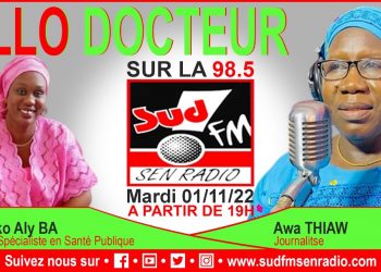 ALLO DOCTEUR 1er NOVEMBRE 2022 SUR LA TUBERCULOSE AVEC Dr TACKO ALY BA, SPECIALISTE EN SANTE PUBLIQUE.