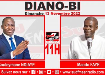 DIANO BI 13 NOVEMBRE 2022 SOULEYMANE NDIAYE, S.G. DU PARTI S2D, YONOU NATAGUE ET D.G. DE LA SAPCO.