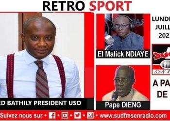 SUD FM DIRECT RETRO SPORT DU 31 JUILLET 2023 AVEC ALFRED BATHILY, PRESIDENT DE L&rsquo;U.S.O.