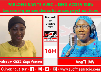 SUD FM DIRECT PARLONS SANTE SUR DU 25 OCTOBRE 2023 SUR LES COSEQUENCES DES SUBSTANCES PSYCHOACTIVES.