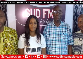 SUD FM DIRECT LO CI KHAM DU 25 NOVEMBRE 2023 SUR L’IMPLICATION DES JEUNES DANS LES INSTANCES DE DÉCISIONS.