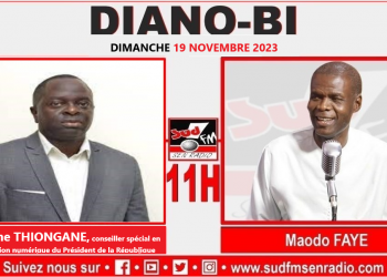 DIONO BI DU 19 NOVEMBRE 2023 AVEC OUSMANE THIONGANE, CONSEILLER SPÉCIAL EN NUMÉRIQUE DU PRÉSIDENT.