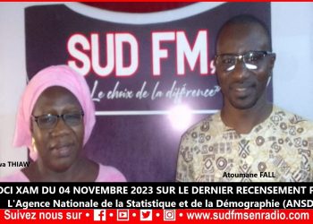 SUD FM DIRECT LO CI KHAM DU DU 04 NOVEMBRE 2023 SUR LE DERNIER RECENSEMENT PAR L&rsquo;A.N.S.D.)