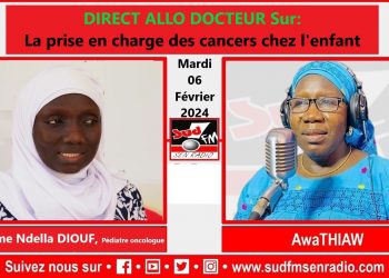 DIRECT SUD FM ALLO DOCTEUR DU 06 FÉVRIER 2024 SUR LA PRISE EN CHARGES DES CANCERS CHEZ L’ENFANT.