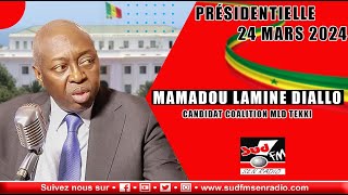 PRESIDENTIELLE 2024 AGORA 2024 RECOIT MAMADOU LAMINE DIALLO CANDIDAT COALUTION MLD TEKKI