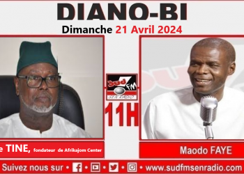 DIANO-BI DU 21 AVRIL 2024 AVEC ALIOUNE TINE, FONDATEUR DE AFRIKAJOM CENTER.