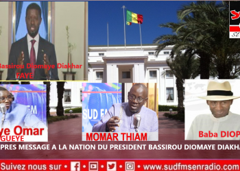 SUD FM DIRECT DEBAT APRES LE MESSAGE A LA NATION DU PRESIDENT BASSIROU DIOMAYE DIAKHARE FAYE.