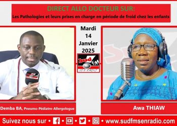 DIRECT ALLO DOCTEUR DU 14 JANVIER 2025 SUR LES PATHOLOGIES EN PÉRIODE DE FROID CHEZ LES ENFANTS AVEC Pr IDRISSA DEMBA BA, PNEUMO-PEDIATRE/ALLERGOLOGUE.