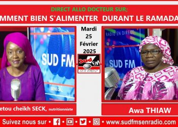 SUD FM DIRECT ALLO DOCTEUR DU 25 FÉVRIER 2025 AVEC Dr BINETOU CHEIKH SECK, NUTRITIONNISTE.