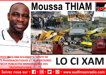 SUD FM LO CI KHAM DU 08 FÉVRIER 2025 SUR LA RECRUDESCENCE DES ACCIDENTS- VENTES DE PRODUITS ILLICITES.