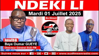 NDEKILI DIRECT 31ème ANNIVERSAIRE SUD FM  DU 1er JUILLET 2025.