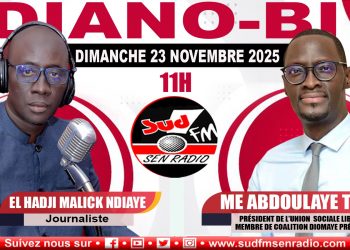 DIANO BI DU 23 NOVEMBRE 2025 Me ABDOULAYE TINE, PRÉSIDENT DE L UNION SOCIALE LIBERALE MEMBRE DE LA COALITION DIOMAYE PRÉSIDENT.