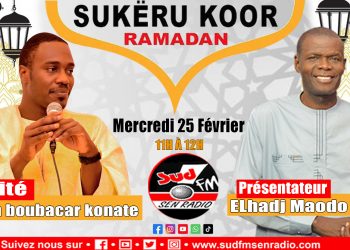 SUD FM EN DIRECT SOUKAROU KOOR DU 25 FÉVRIER 2026